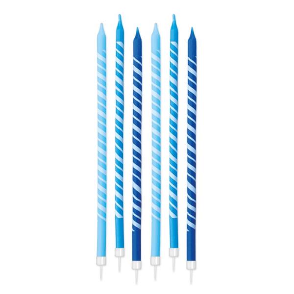 CANDELE MATITE STRIPES DISPONIBILI IN DIVERSI COLORI pz.6 1 CANDELE MATITE STRIPES DISPONIBILI IN DIVERSI COLORI pz.6