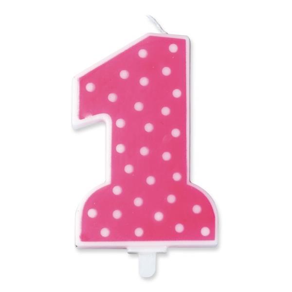 CANDELA BIG 1 POIS ROSA CM.11