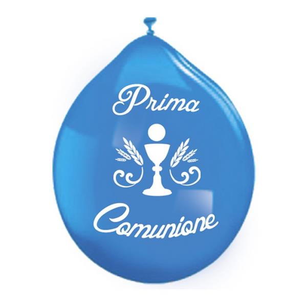 PALLONCINO LA MIA PRIMA COMUNIONE CELESTE pz.20 1 PALLONCINO LA MIA PRIMA COMUNIONE CELESTE pz.20