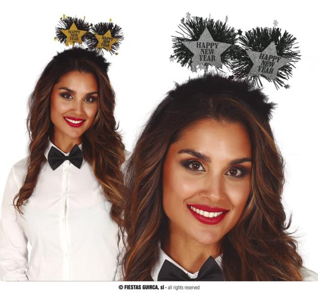 DIADEMA ESTRELLA HAPPY NEW YEAR COLORI ASSORTITI 1 DIADEMA ESTRELLA HAPPY NEW YEAR COLORI ASSORTITI