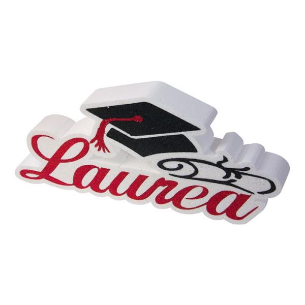 POLISTIROLO DECORATO SCRITTA LAUREA