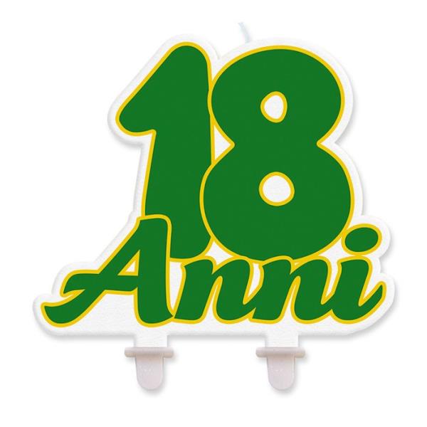 CANDELA SAGOMATA 18 ANNI 1 CANDELA SAGOMATA 18 ANNI