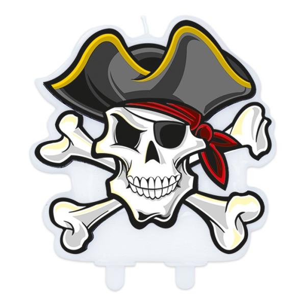 CANDELA SAGOMATA TESCHIO PIRATA H.11 1 CANDELA SAGOMATA TESCHIO PIRATA H.11