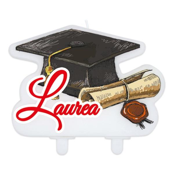 CANDELA SAGOMATA LAUREA 1 CANDELA SAGOMATA LAUREA