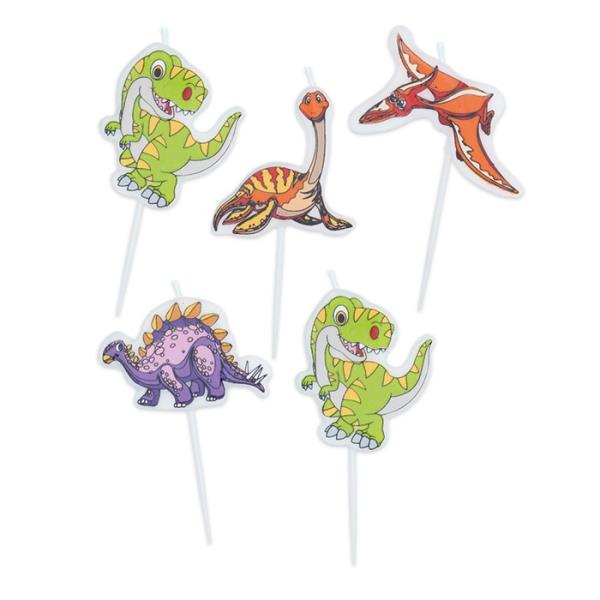CANDELE DINOSAURI PICK PZ.5 1 CANDELE DINOSAURI PICK PZ.5