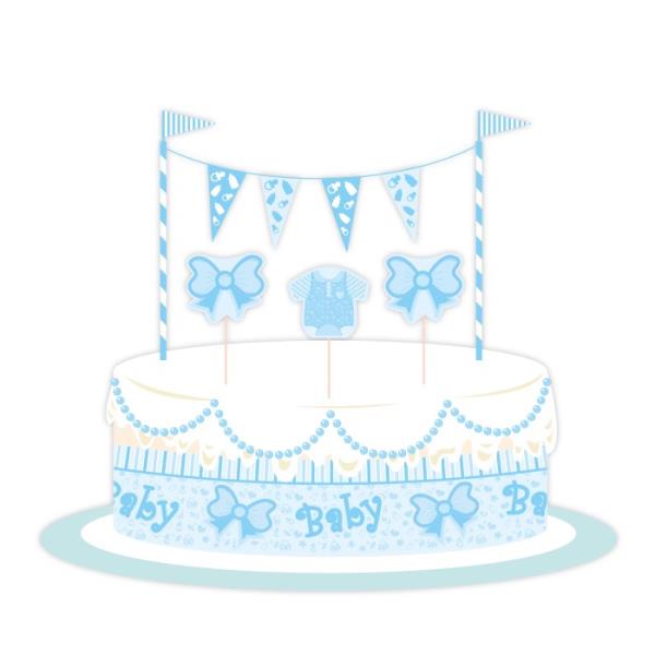 SET DECORAZIONE TORTA BABY BOY 1 SET DECORAZIONE TORTA BABY BOY