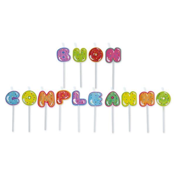 CANDELE PICK BUON COMPLEANNO 1 CANDELE PICK BUON COMPLEANNO
