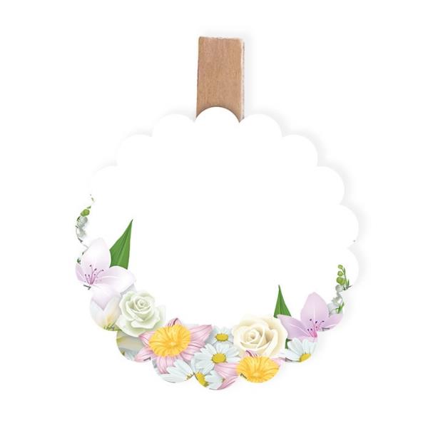 SEGNAPOSTO CON MOLLETTA BOUQUET PZ.6 1 SEGNAPOSTO CON MOLLETTA BOUQUET PZ.6