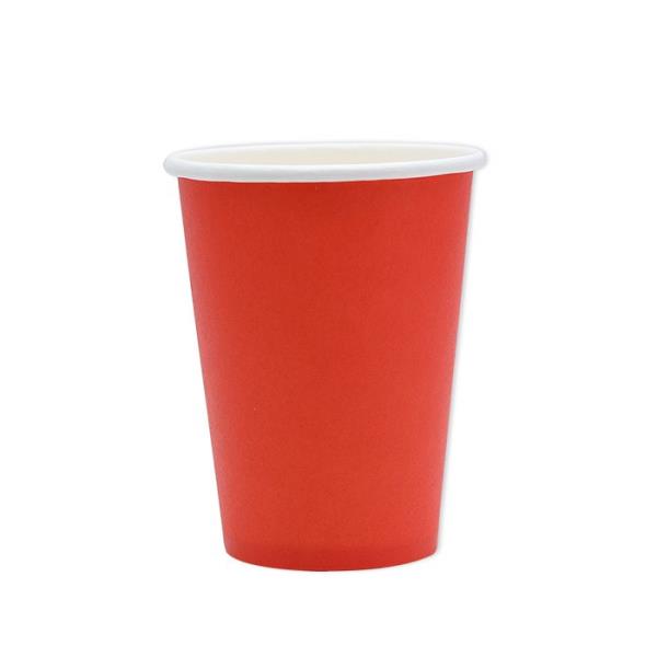 BICCHIERE BIODEGRADABILE 200cc. ROSSO pz.25 1 BICCHIERE BIODEGRADABILE 200cc. ROSSO pz.25