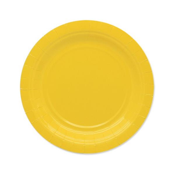 PIATTO Ø18 cm. BIODEGRADABILE GIALLO pz.25 1 PIATTO Ø18 cm. BIODEGRADABILE GIALLO pz.25