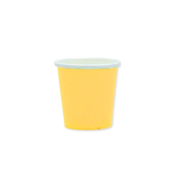 BICCHIERINO BIODEGRADABILE 80cc. GIALLO 1 BICCHIERINO BIODEGRADABILE 80cc. GIALLO