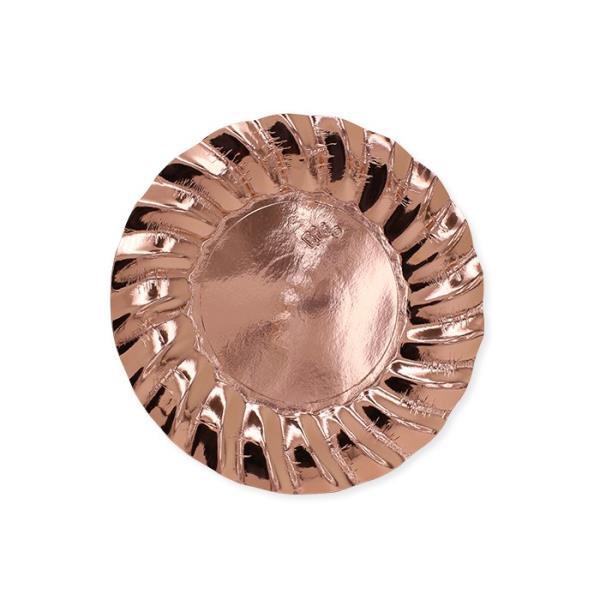 PIATTO DESSERT Ø20 cm. WAVY ROSE GOLD pz.8 1 PIATTO DESSERT Ø20 cm. WAVY ROSE GOLD pz.8