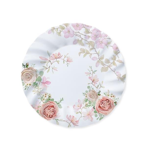 PIATTO Ø25 cm. ROSE ROSA pz.8 1 PIATTO Ø25 cm. ROSE ROSA pz.8