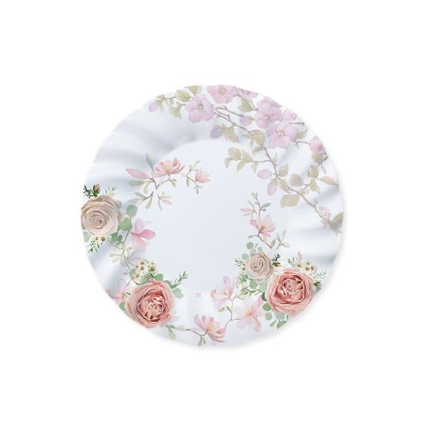 PIATTO Ø20 cm. ROSE ROSA pz.8 1 PIATTO Ø20 cm. ROSE ROSA pz.8