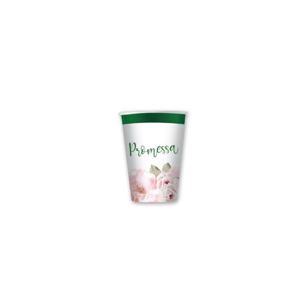 BICCHIERINO 80cc. PROMESSA FLOREAL pz.8 1 BICCHIERINO 80cc. PROMESSA FLOREAL pz.8