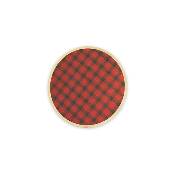 SOTTOBICCHIERE TARTAN Ø9 cm. PZ.8