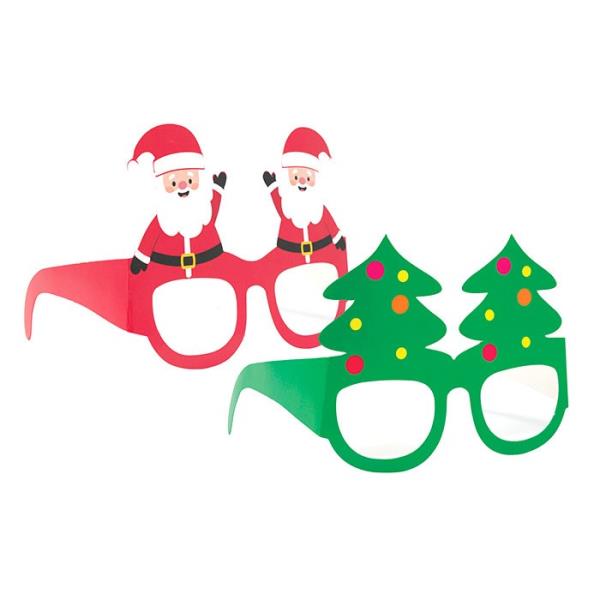 OCCHIALI IN CARTA NATALE PZ.6 1 OCCHIALI IN CARTA NATALE PZ.6