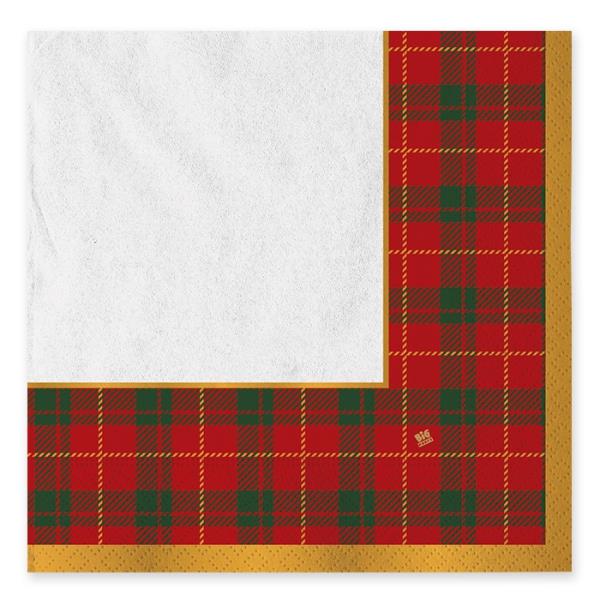 TOVAGLIOLO 33x33 TARTAN PZ.20 1 TOVAGLIOLO 33x33 TARTAN PZ.20