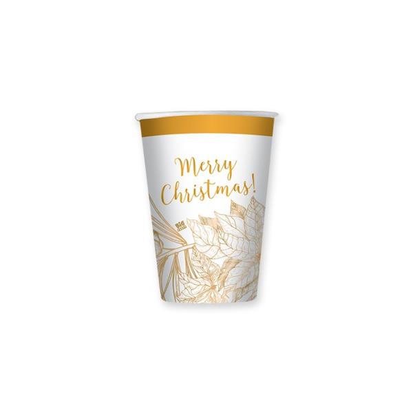 BICCHIERE CHRISTMAS GOLD pz.8 1 BICCHIERE CHRISTMAS GOLD pz.8