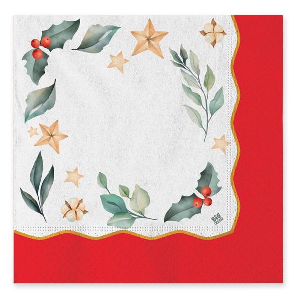 TOVAGLIOLO 33x33 cm. CHRISTMAS MAGIC pz.20 1 TOVAGLIOLO 33x33 cm. CHRISTMAS MAGIC pz.20