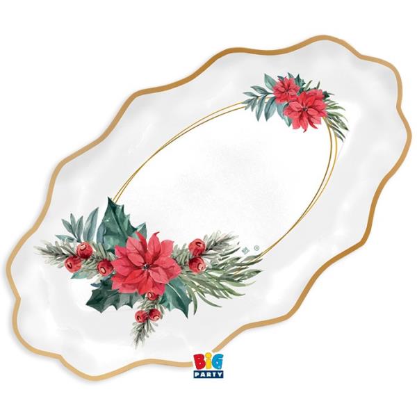RAVIERA 36x20 cm. CHIC POINSETTIA pz.3 1 RAVIERA 36x20 cm. CHIC POINSETTIA pz.3
