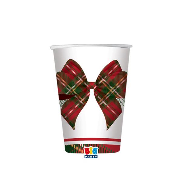 BICCHIERE TARTAN HOLLY pz.8 1 BICCHIERE TARTAN HOLLY pz.8