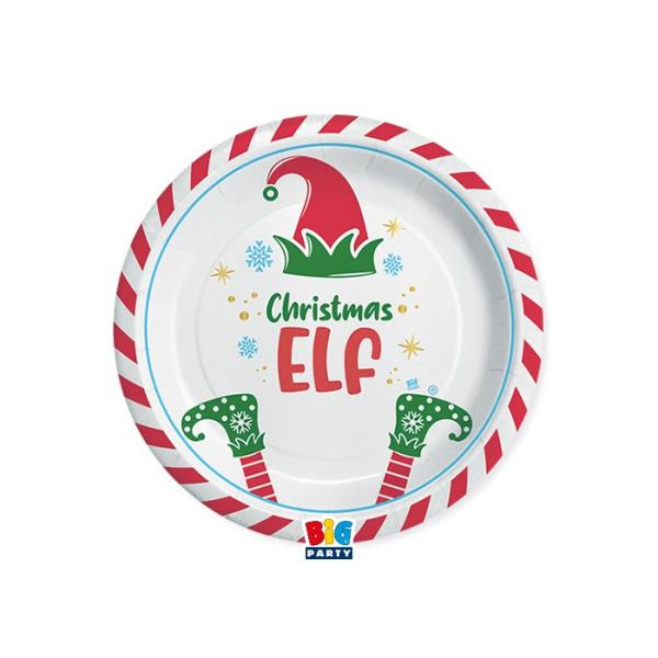 PIATTO DESSERT Ø18 cm. CHRISTMAS ELF pz.8 1 PIATTO DESSERT Ø18 cm. CHRISTMAS ELF pz.8