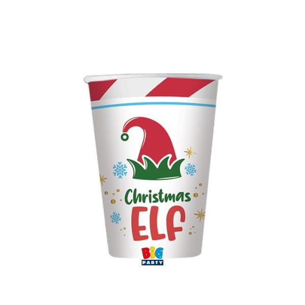 BICCHIERE CHRISTMAS ELF pz.8 1 BICCHIERE CHRISTMAS ELF pz.8