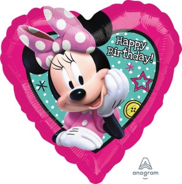 PALLONCINO MYLAR 18'' MINNIE MOUSE HELPERS HAPPY BIRTHDAY 2 PALLONCINO MYLAR 18'' MINNIE MOUSE HELPERS HAPPY BIRTHDAY