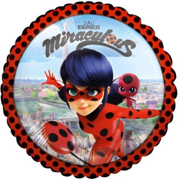 PALLONCINO MYLAR 18" LADYBUG MIRACULOUS 1 PALLONCINO MYLAR 18" LADYBUG MIRACULOUS