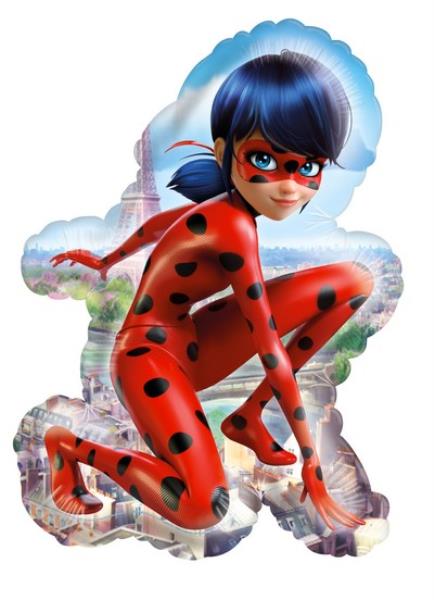 PALLONCINO MYLAR SUPER SHAPE LADYBUG MIRACULOUS 1 PALLONCINO MYLAR SUPER SHAPE LADYBUG MIRACULOUS