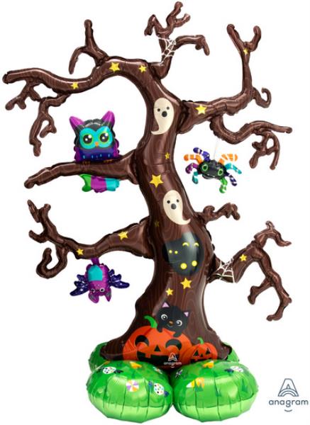 PALLONCINO MYLAR AIRLOONZ CREEPY TREE ALBERO HALLOWEEN GONFIAGGIO AD ARIA 1 PALLONCINO MYLAR AIRLOONZ CREEPY TREE ALBERO HALLOWEEN GONFIAGGIO AD ARIA