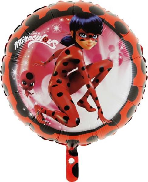 PALLONCINO MYLAR 18" LADYBUG MIRACULOUS 1 PALLONCINO MYLAR 18" LADYBUG MIRACULOUS