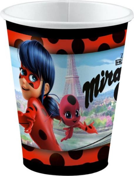 BICCHIERE LADYBUG MIRACULOUS AMSCAN 1 BICCHIERE LADYBUG MIRACULOUS AMSCAN