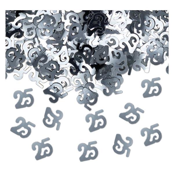 CONFETTI DECORATIVI 25° ANNIVERSARIO 1 CONFETTI DECORATIVI 25° ANNIVERSARIO