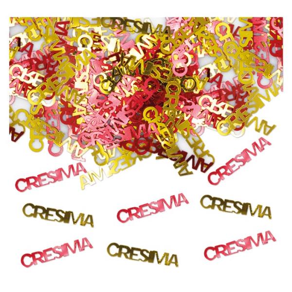 CONFETTI DECORATIVI SCRITTA CRESIMA