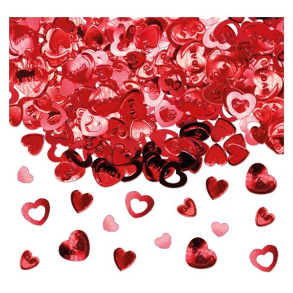 CONFETTI DECORATIVI CUORI ROSSO gr.15 1 CONFETTI DECORATIVI CUORI ROSSO gr.15