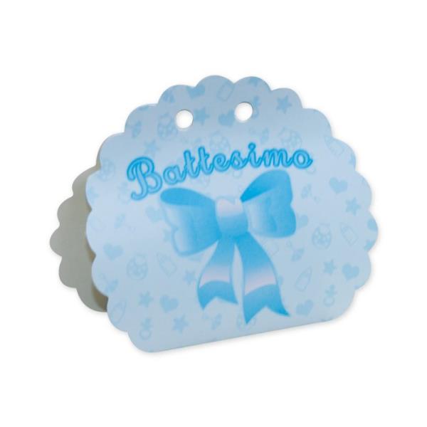 SCATOLINA VENTAGLIO BATTESIMO CELESTE PZ.1 1 SCATOLINA VENTAGLIO BATTESIMO CELESTE PZ.1