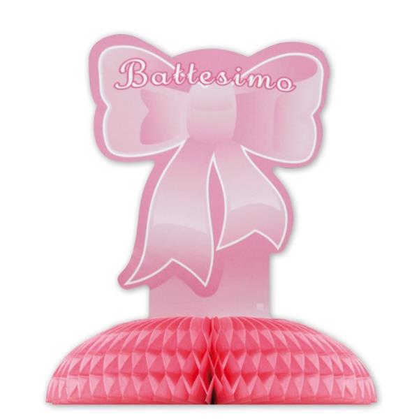 CENTROTAVOLA IL MIO BATTESIMO ROSA 1 CENTROTAVOLA IL MIO BATTESIMO ROSA