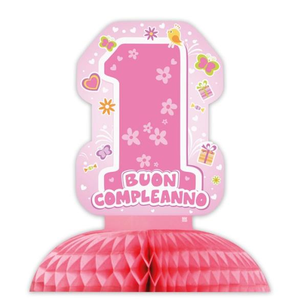 CENTROTAVOLA 1 COMPLEANNO ROSA