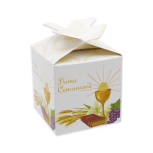 SCATOLINA CUBETTO FIOCCO 1ª COMUNIONE