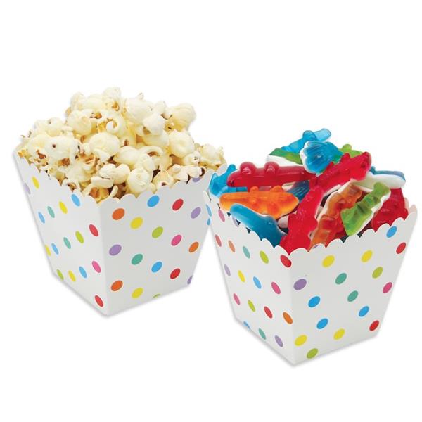BOX PORTA CARAMELLE POP CORN POIS MULTICOLOR PZ.6 1 BOX PORTA CARAMELLE POP CORN POIS MULTICOLOR PZ.6
