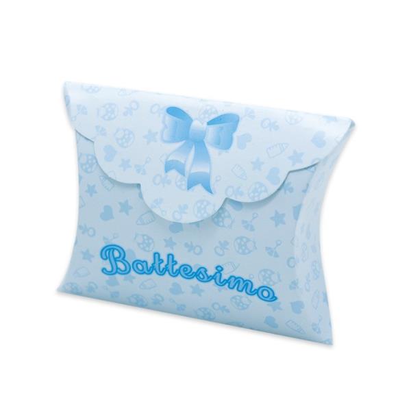 SCATOLINA BUSTA BATTESIMO CELESTE PZ.1 1 SCATOLINA BUSTA BATTESIMO CELESTE PZ.1