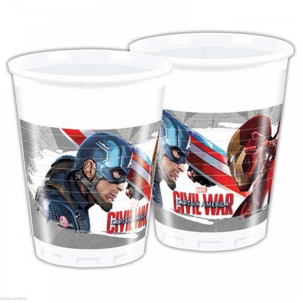 BICCHIERE AVENGERS CAPTAIN AMERICA