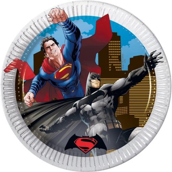 PIATTO CM.20 BATMAN E SUPERMAN 1 PIATTO CM.20 BATMAN E SUPERMAN