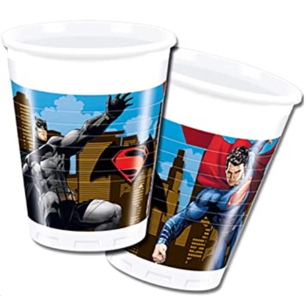 BICCHIERE BATMAN E SUPERMAN 1 BICCHIERE BATMAN E SUPERMAN