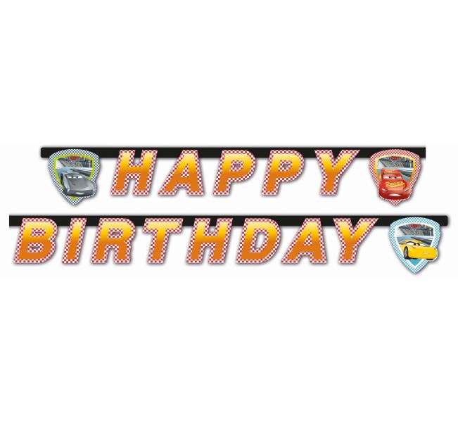 FESTONE LETTERE HAPPY BIRTHDAY CARS 3 MT.2 1 FESTONE LETTERE HAPPY BIRTHDAY CARS 3 MT.2