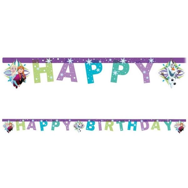 FESTONE HAPPY BIRTHDAY FROZEN SNOWFLAKE 1 FESTONE HAPPY BIRTHDAY FROZEN SNOWFLAKE