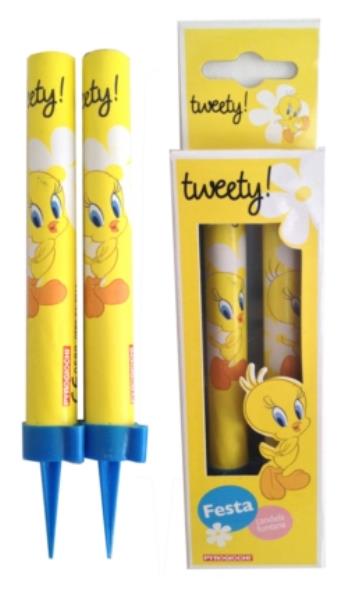 CANDELA MAGIC FLAMBE' FESTA TWEETY PZ.2 1 CANDELA MAGIC FLAMBE' FESTA TWEETY PZ.2
