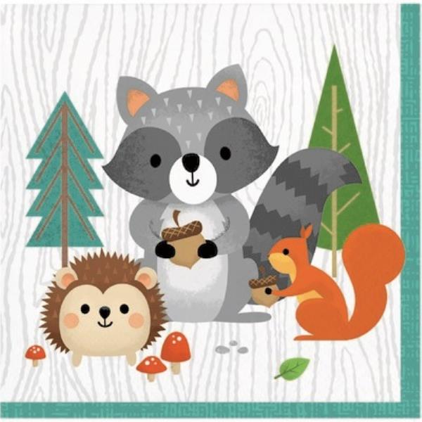 TOVAGLIOLO 25x25 cm. WILD ONE WOODLAND pz.16 1 TOVAGLIOLO 25x25 cm. WILD ONE WOODLAND pz.16
